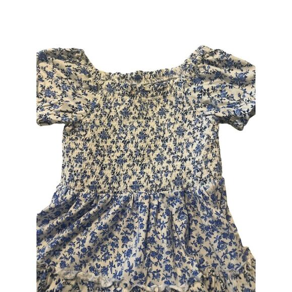 POLO RALPH LAUREN Little Girl's Floral Tiered Dress Size 3 Squareneck Short puff - Picture 6 of 7